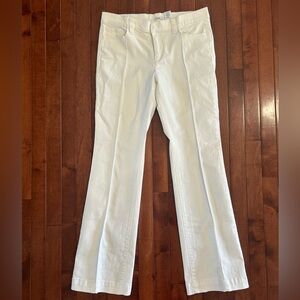 Liz & Co. Women’s White Stretch Denim Trousers Size 6
